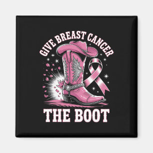 Ge bröstcancer Boot Cowgirl Cancer Awarene Magnet