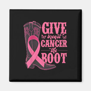 Ge bröstcancer Boot Cowgirl Cancer Awarene Magnet