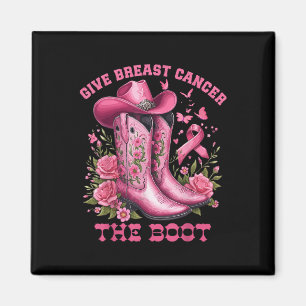 Ge bröstcancer Boot Cowgirl Cancer Awarene Magnet