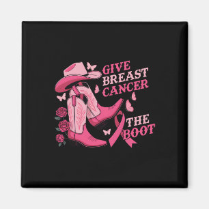 Ge bröstcancer Boot Cowgirl Cancer Awarene Magnet