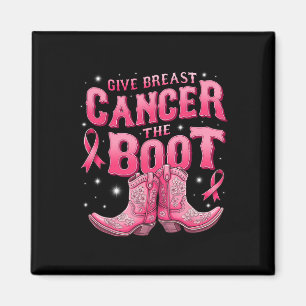 Ge bröstcancer Boot Cowgirl Cancer Awarene Magnet