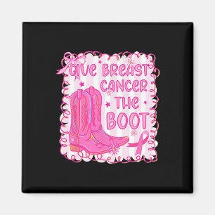 Ge bröstcancer Boot Cowgirl Cancer Awarene Magnet