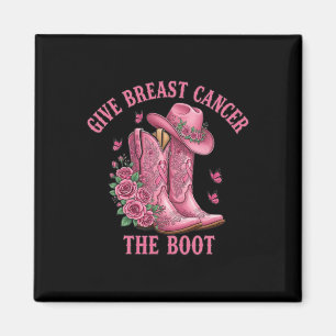 Ge bröstcancer Boot Cowgirl Cancer Awarene Magnet
