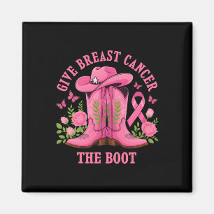 Ge bröstcancer Boot Cowgirl Cancer Awarene Magnet