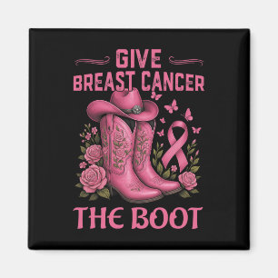 Ge bröstcancer Boot Cowgirl Cancer Awarene Magnet