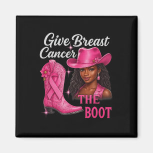 Ge bröstcancer Boot Cowgirl Cancer Awarene Magnet