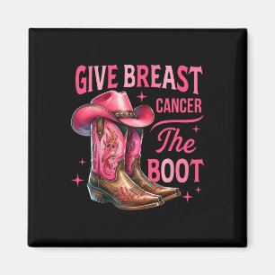 Ge bröstcancer Boot Cowgirl Cancer Awarene Magnet