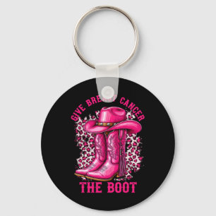 Ge bröstcancer Boot Cowgirl Cancer Awarene Nyckelring