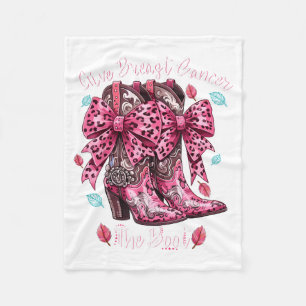 Ge bröstcancer en spark Nk Cowgirl Western T-shirt Fleecefilt