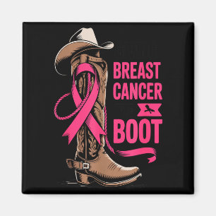Ge bröstcancer sparken Cowboy-design Magnet