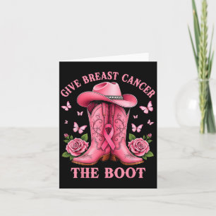 Ge bröstcancer sparken Cowgirl Cancer Medvetenhet Kort
