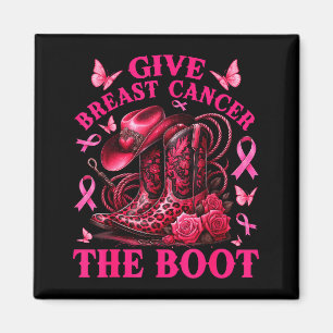 Ge bröstcancer sparken Cowgirl Cancer Medvetenhet Magnet