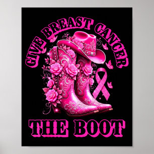 Ge bröstcancer sparken Cowgirl Nk Band väst Poster