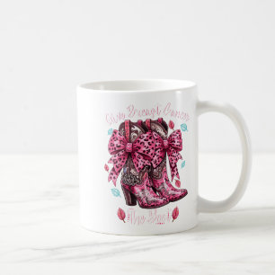 Ge bröstcancer sparken Nk Cowgirl Western T-shirt Kaffemugg