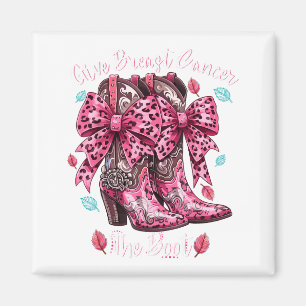 Ge bröstcancer sparken Nk Cowgirl Western T-shirt Magnet