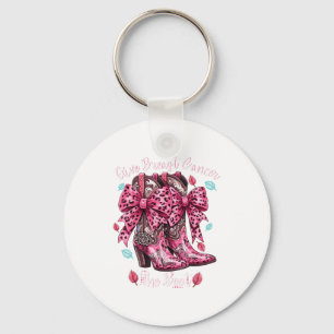 Ge bröstcancer sparken Nk Cowgirl Western T-shirt Nyckelring