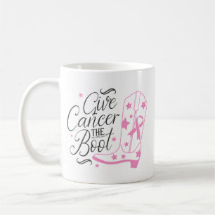 Ge bröstcancer sparken Rosa bandet-medvetenhet Kaffemugg