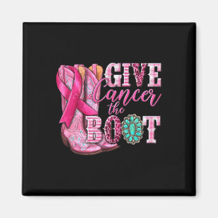 Ge Cancer Boot Cowgirl Breast Cancer Rosa Ri Magnet