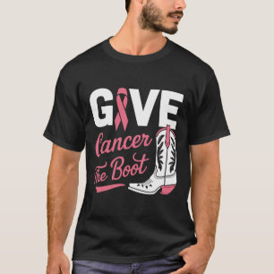 Ge Cancer Boot Cowgirl Breast Cancer Rosa Ri T Shirt