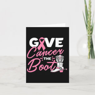 Ge Cancer Boot Rosa Ribbon Breast Cancer Awa Kort