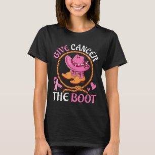 Ge Cancer Boot Rosa Western Breast Cancer Aw T Shirt