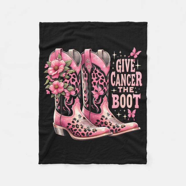 Ge Cancer Boot Westers Cowgirl Boots Breast Fleecefilt (Framsidan)