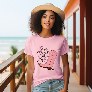 Ge Cancer Medvetenhet om bröstcancer vid starten T Shirt