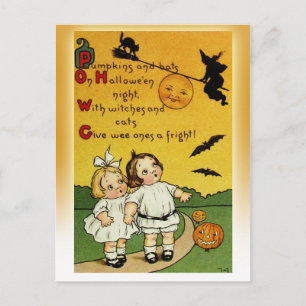 Ge de där en skrämma på Halloween! Vykort
