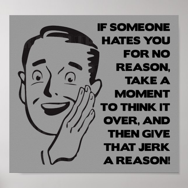 Ge dem en anledning Roligt affischskylt Poster (Framsidan)