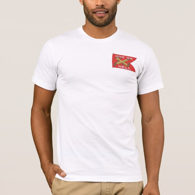 "Ge dem helvete" - CVN-75 Harry S. Truman T-shirt (Framsida)