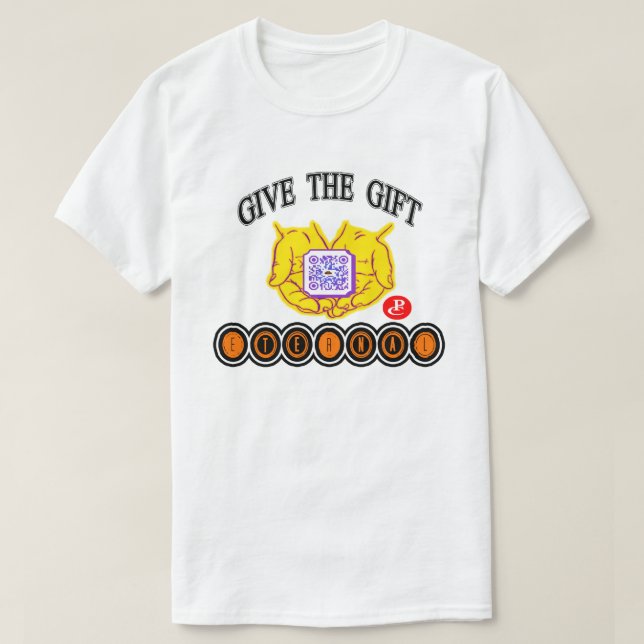 Ge den EVIGA gåvan Tee Shirt (Design framsida)