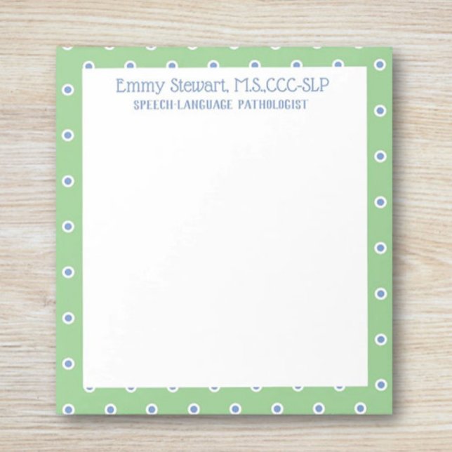 Ge det! Anpassningsbar SLP-anteckningsblock! Antec Anteckningsblock (Skapare uppladdad)