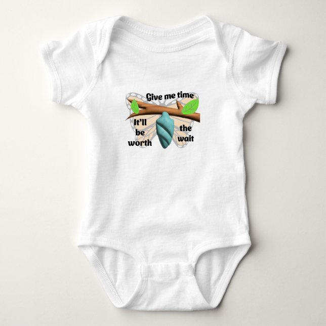 Ge, det är värt att vänta t shirt (Framsida)