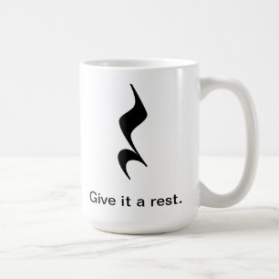 Ge det en vila. Musikmugg för musiker/lärare Kaffemugg
