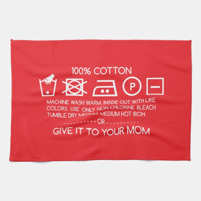 Ge det till din mamma 4 kökshandduk (Horisontell)