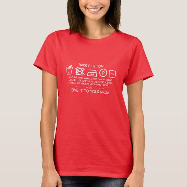 Ge det till din mamma 4 t shirt (Framsida)