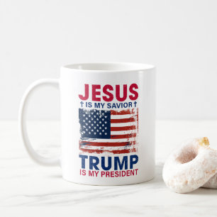 Ge dig en bra visning för support för Trump Kaffemugg