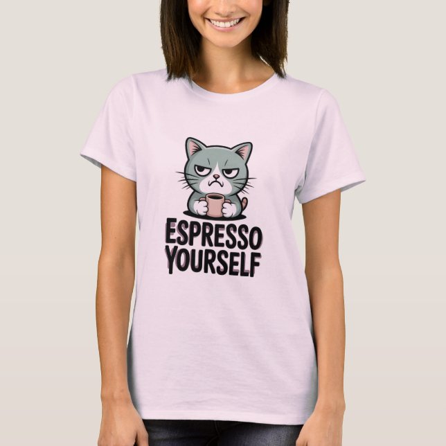 Ge dig en espresso t shirt (Framsida)