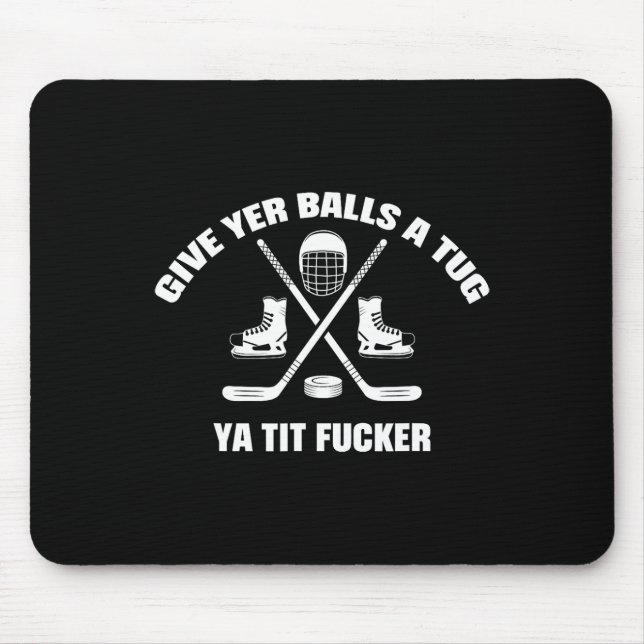 Ge Dig Ett Ryck Ya Tit Er Hockey  Musmatta (Framsidan)