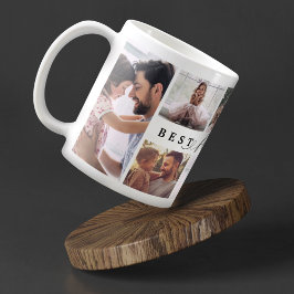 Ge dig för bästa Far någonsin-familjens fotokollag Kaffemugg