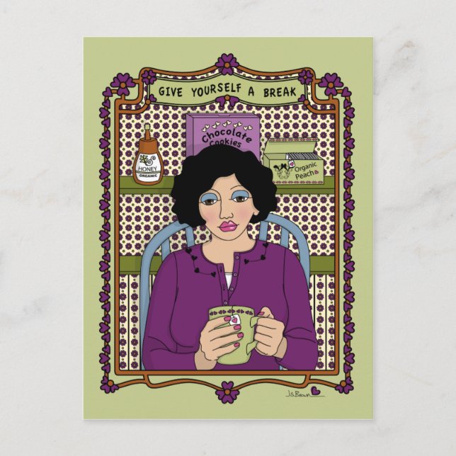 Ge dig själv ett uppehåll_A_ vykort (Framsida)