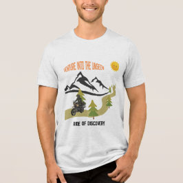Ge dig ut i det osynliga motorcykeläventyr utomhus t shirt