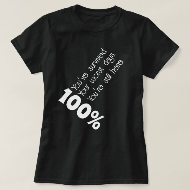 Ge din 100-procentiga motivationsnivå T-Shirt (Design framsida)