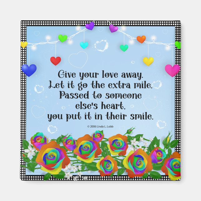 Ge din kärlek-bordellmagnet magnet (Framsidan)