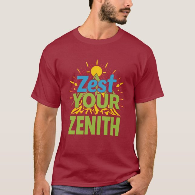 Ge din toppmöte äventyr en skjuts t shirt (Framsida)