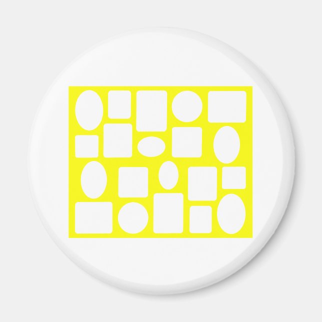 Ge dina foton här Ram MUSEUM Zazzle Magnet (Framsidan)