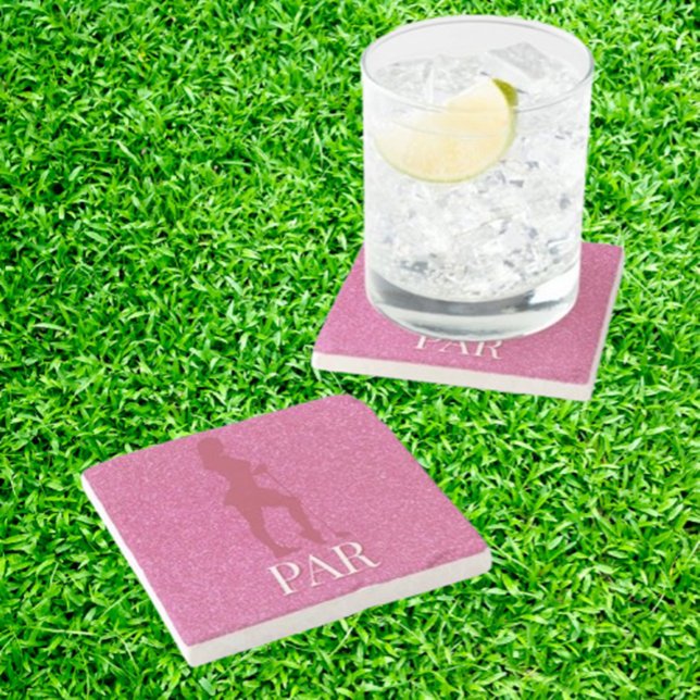 Ge ditt golfspel en glans stenunderlägg (Discover the perfect PINK sparkly gifts for women golfers! )