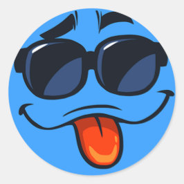 Ge ditt liv lite coola med den här kyllen runt klistermärke