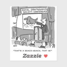 Ge efter en fågelvakt eller en Birder. Funny Klistermärken