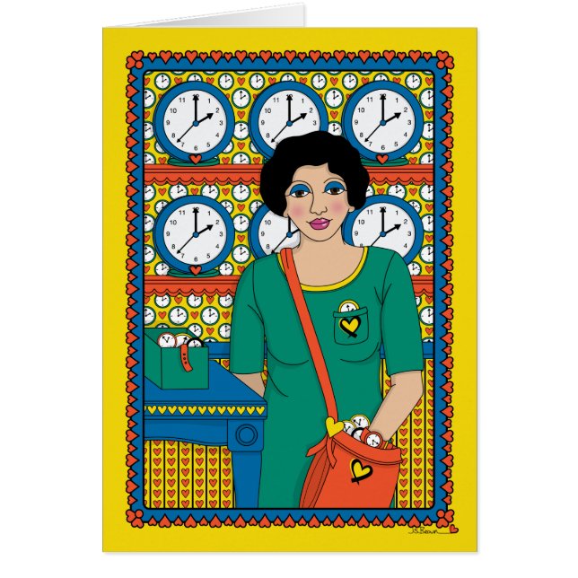 Ge - eget tids_B_Greeting-kort Hälsningskort (Framsidan)